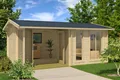 Produktbild: Lasita Maja Gartenhaus / Homeoffice Brighton 44, Farbe:naturbelassen, Dachform:Satteldach
