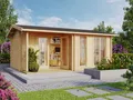 Produktbild: LA-Gartenhaus Brighton 44 mm naturbelassen Gerätehaus Geräteschuppen Holz
