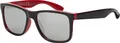 Produktbild: Jungen Mädchen Kinder Sonnen Brille Designer Modern Cool Abgefahren 30547 Rot-Schwarz