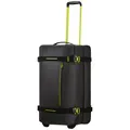 Produktbild: American Tourister Reisetasche mit Rollen Urban Track Duffle/Wheels M coated 84l black/lime C499/150028/A185