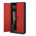 Produktbild: Jan Nowak Mehrzweckschrank, Rot, Anthrazit, Metall, 90x185x45 cm, Arbeitszimmer, Aktenschränke