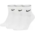 Produktbild: NIKE Unisex 3er Pack Sportsocken - Everyday, Cotton Cushioned Ankle, einfarbig Weiß / 34-38