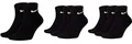 Produktbild: NIKE Socken Herren Damen Weiß Schwarz Kurz 8 Paar Knöchel-Hoch 8er Pack Sparset Sportsocken 34-38 38-42 42-46 46-50, Größe:34-38, Farbe:schwarz/schwarz/schwarz