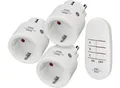 Produktbild: Brennenstuhl Comfort-Line Funkschalt-Set MINI 3+1, 3 Funksteckdosen, 1 Handsender, bis 2300 W, 25 m Reichweite, für den Innenbereich, erhöhter Berührungsschutz, B 148 x H 100 mm, weiß, inkl. Batterien
