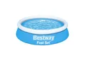 Produktbild: Bestway Quick-Up Pool Fast Set™ Aufstellpool ohne Pumpe Ø 244 x 61 cm, blau, rund
