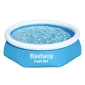 Produktbild: Bestway Fast Set Aufstellpool 57448 ohne Pumpe 244 x 61 cm, blau, rund
