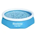 Produktbild: Bestway Fast Set Aufstellpool ohne Pumpe Ø 244 x 61 cm, blau, rund