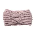 Produktbild: axy Damen Strick Haarband mit Twist Knoten Winter Stirnband, Headband gestrickt Haarbänder HBW3 (Altrosa)