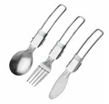 Produktbild: WESTMARK Besteck-Set Campingbesteck – klappbares Camping-Besteckset für draußen und unterwe, Rostfreier Edelstahl