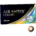 Produktbild: AirOptix Kontaktlinsen Colors Honey, +/-0,0, Monatslinsen, weich, BC 8,6mm, DIA 14,2mm, 2 Stück