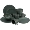 Produktbild: Creatable Kombiservice Soft Touch Black, Schwarz, Keramik, 16-teilig, 300 ml,400 ml, Essen & Trinken, Geschirr, Geschirr-Sets, Kombiservice