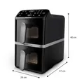 Produktbild: Philips 4000 series Airfryer mit zwei aufeinander gestapelten Körben