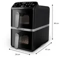Produktbild: Philips Series 4000 NA461/00 Doppel Heißluftfritteuse 10 l 2750 W  Schwarz,