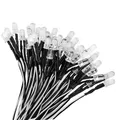 Produktbild: 50 Stück 5 mm LEDDioden Licht, ultrahell, 12 V, 20 cm, vorverdrahtet, kaltweiß