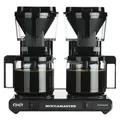 Produktbild: Moccamaster KBG744 Filter Kaffee Maschine Glas, 2 x 1.25 Liter, 59367, Schwarz