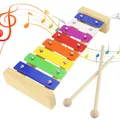 Produktbild: Xylophon Glockenspiel Holz Musikinstrumente für Kinder ab 1 Jahr Holzspielzeu...