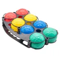 Produktbild: Boule Boulekugeln Boccia Kugel Tragekorb Boule-Set Boules Petanque Spiel 10 tlg
