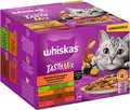 Produktbild: Whiskas 1+ Katzenfutter Tasty Mix Country Collection in Sauce, 24x85g (2 Packungen) – Hochwertiges Nassfutter für ausgewachsene Katzen in 48 Portionsbeuteln