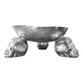 Produktbild: Riess Ambiente riess-ambiente Obstschale SKULL - 35cm silber Aluminium Totenkopf Schale