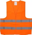 Produktbild: cartrend Warnweste Orange, Universalgröße XL, EN471, reflektierend mit Rundum-Reflexstreifen, Klettverschluss, hohe Sichtbarkeit bei Pannen & Arbeit, für Auto, Fahrrad & Freizeit