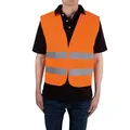 Produktbild: uniTEC Pannenweste/Warnweste, DIN EN 471, Polyester, orange