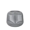 Produktbild: blomus Laterne Lito | Steel Gray | Größe S | 20L x 20B x 17H cm | Kerzenhalter Schwarz | Windlicht aus Edelstahl | Laterne Deko | Indoor Windlicht Klein