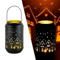 Produktbild: Teelichthalter Glowtree 20cm Schwarz Gold Metall Windlicht
