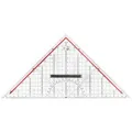 Produktbild: M+R Geodreieck 723320100, 32 cm Hypotenuse, Acrylglas, mit abnehmbarem Griff