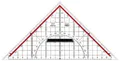 Produktbild: Geodreieck M+R Zeichendreieck 32 cm m. Griff 2332 Geometriedreieck