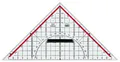 Produktbild: M+R Geodreieck Acrylglas Hypotenuse: 320 mm glasklar