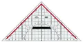 Produktbild: M+R Geometriedreieck, Acrylglas, Hypotenuse: 320mm, glasklar
