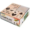 Produktbild: Folia Motivstempel Holzstempel-Set, Christmas, 12-teilig, Weihnachtsmotive, mit Stempelkissen