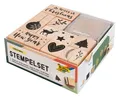 Produktbild: 31108 - Holzstempelset Christmas inklusive 10 Holzstempel und 2 Stempelkissen...