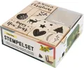 Produktbild: folia Motivstempel-Set 'Christmas', aus Holz, 12-teilig