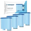 Produktbild: Wessper Wasserfilter Kartuschen Kompatibel mit Philips Aquaclean CA6903/10 CA6903/22 CA6903 und Saeco Kaffeemaschine, Filterpatrone mit Aktivkohle für Kaffeevollautomat - 4er Pack