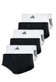 Produktbild: adidas Basic Brief Men Herren Unterhose Slip Unterwäsche 6er Pack, Farbe:White/Black, Bekleidungsgröße:S