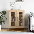 Produktbild: Sideboard Sonoma-Eiche 69,5x34x90 cm Holzwerkstoff