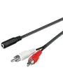 Produktbild: Pro MiniJack (F) - 2xRCA (M) - 0.20m