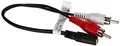 Produktbild: 3,5 mm Klinke auf Cinch Adapterkabel 0,2 m für Receiver und Verstärker