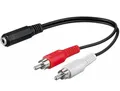 Produktbild: Ampire W50092 - Audio-Adapterkabel - 2-Kanal Cinchstecker auf 3,5mm Klinkenbuch