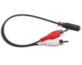 Produktbild: Jack Adapterkabel 3.5mm - 2x RCA 0.2m 50092