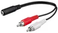 Produktbild: Kabel adaptera audio z gniazdem 3,5 mm na wtyk cinch - Długość kabla 0.2 m