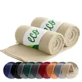Produktbild: wometo 2er Set ECO Fleecedecke aus 100% recyc. Material 130x160 beige Sand
