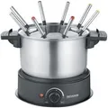 Produktbild: Fondue FO 2470 edelstahl/schwarz, 1.500 Watt, Topf 1,4 Liter