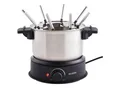 Produktbild: Severin Fondueset FO 2470, Schwarz, Metall, Kunststoff, 23.5x25.5x30 cm, regelbares Thermostat, leichte Reinigung, Spritzschutz mit integrierter Gabelhalterung, Küchengeräte, Tischgrills & Fondues, Fondue-Sets