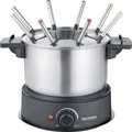 Produktbild: Severin 2470 Fondue 1500W 8 Fonduegabeln Edelstahl (gebürstet), Schwarz
