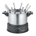 Produktbild: SEVERIN FO 2470 Fondue-Set mit 8 Gabeln - Schwarz/Silber