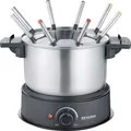 Produktbild: Severin 2470 Fondue 1500 W 8 Fonduegabeln Edelstahl (gebürstet), Schwarz