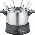 Produktbild: Severin 2470 Fondue 1500 W 8 Fonduegabeln Edelstahl (gebürstet), Schwarz