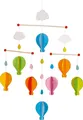Produktbild: Mobile HEIßLUFTBALLON Ballon Holzmobile Kinderzimmer Ballonmobile bunt Holz NEU